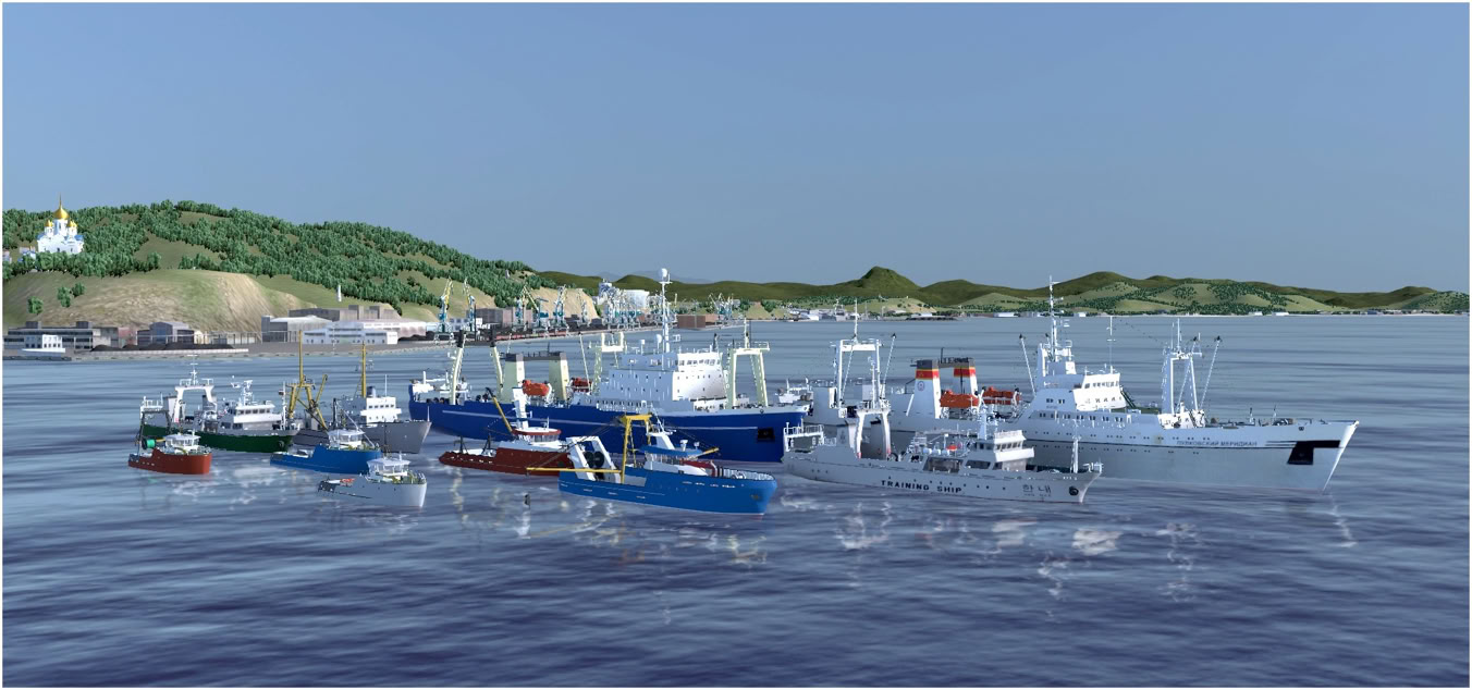 Seiners, trawlers, fishing vessels.