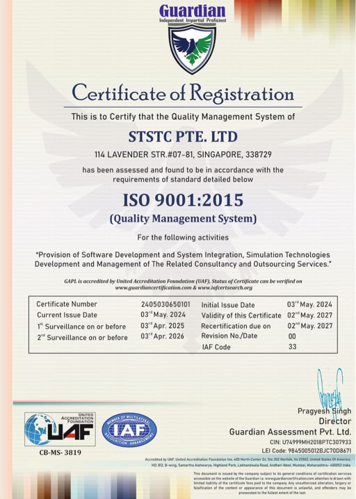 ISO 9001:2015 certificate
